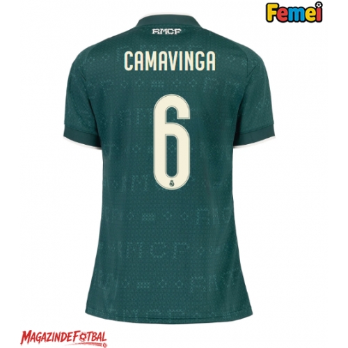 Real Madrid Eduardo Camavinga #6 Tricou Fotbal Replică 2026-27 Femei Deplasare Real Madrid Eduardo Camavinga #6 Tricou Fotbal Replică 2026-27 Femei Deplasare